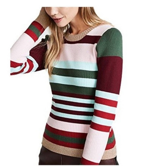 Parker gold shimmer trim ribbed sweater - Picture 9 of 9